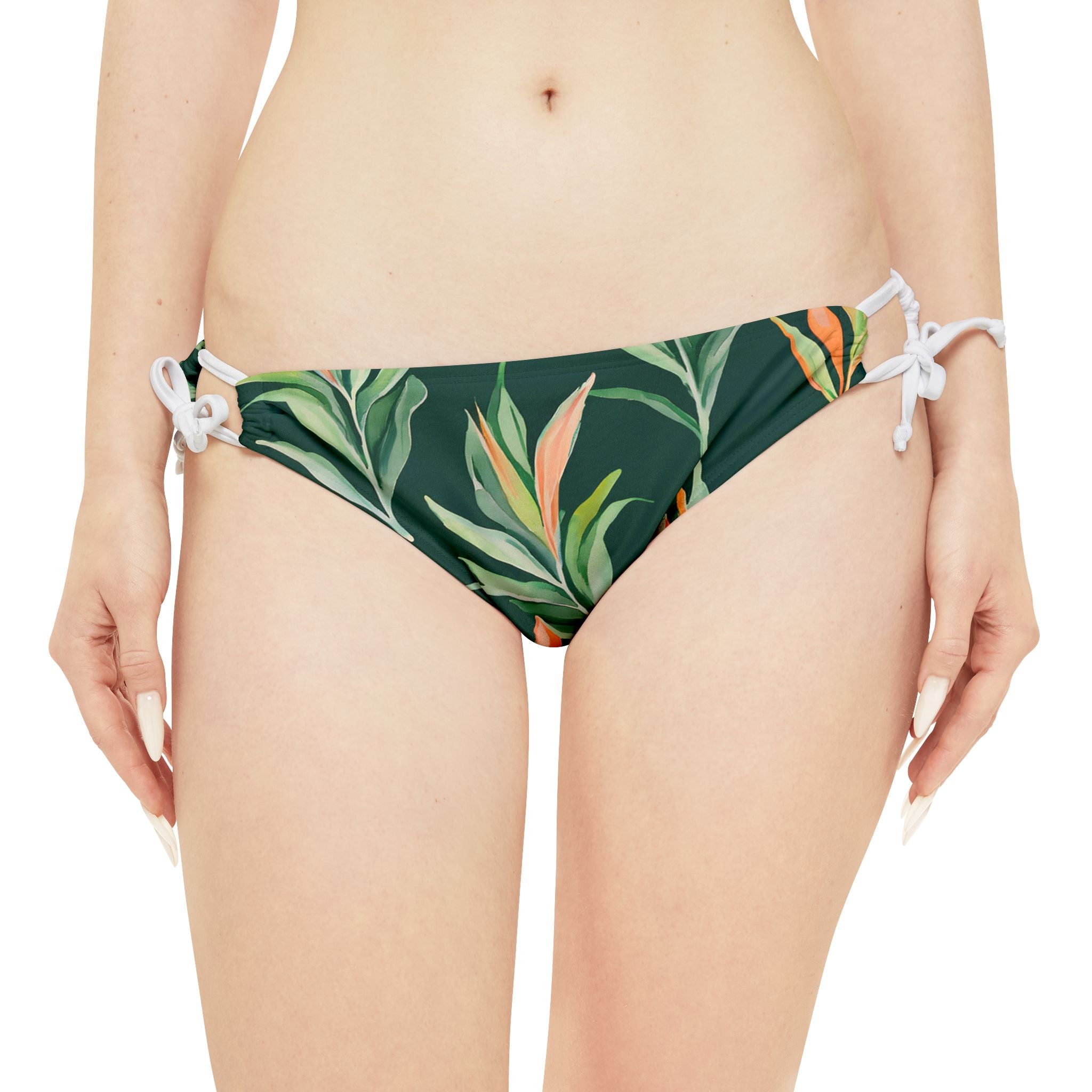 Green Nature - Strappy Bikini Set (AOP)
