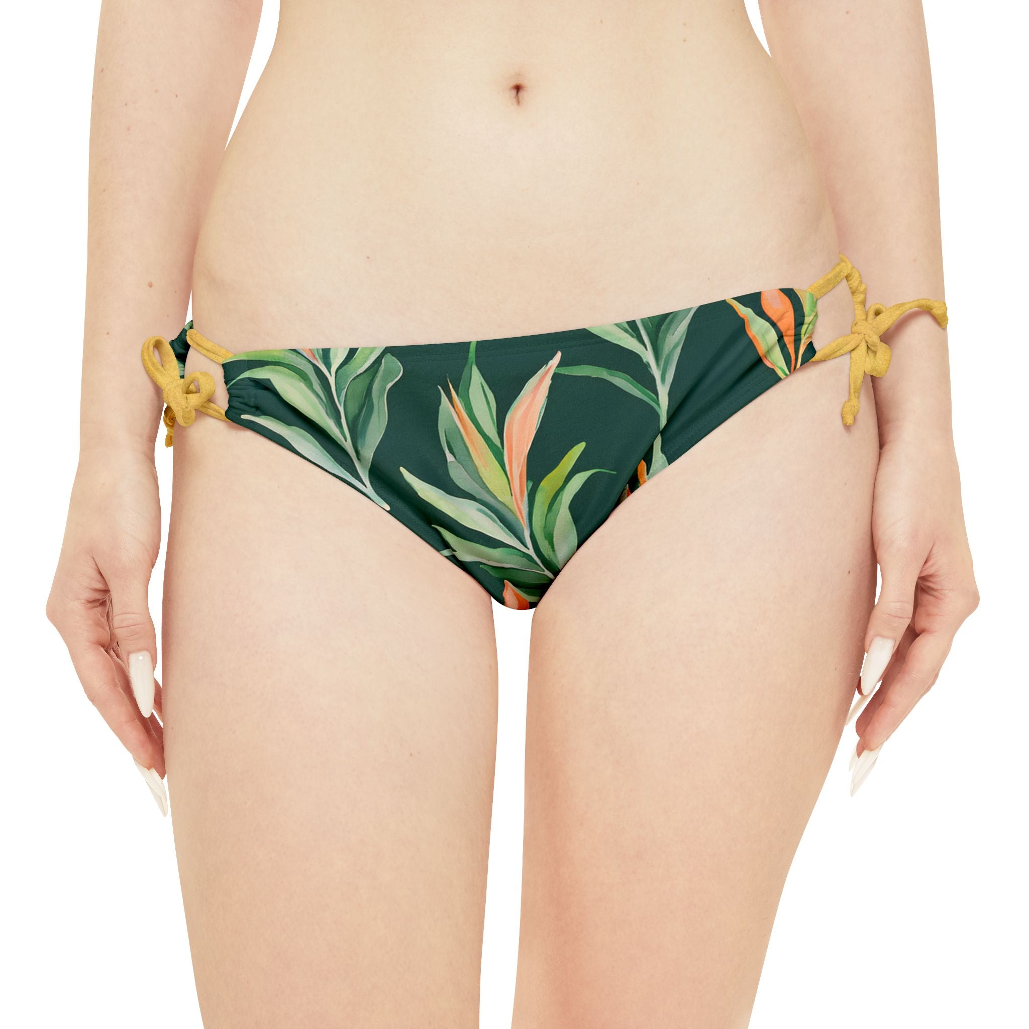 Green Nature - Strappy Bikini Set (AOP)