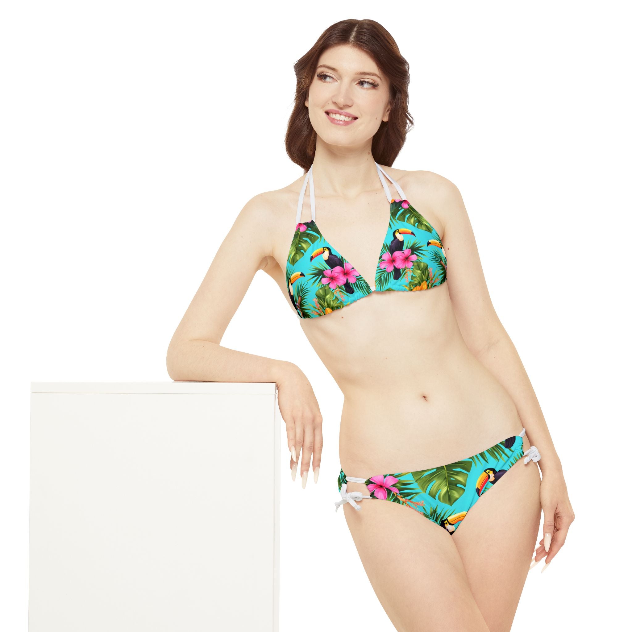 Tropical Island - Strappy Bikini Set (AOP)