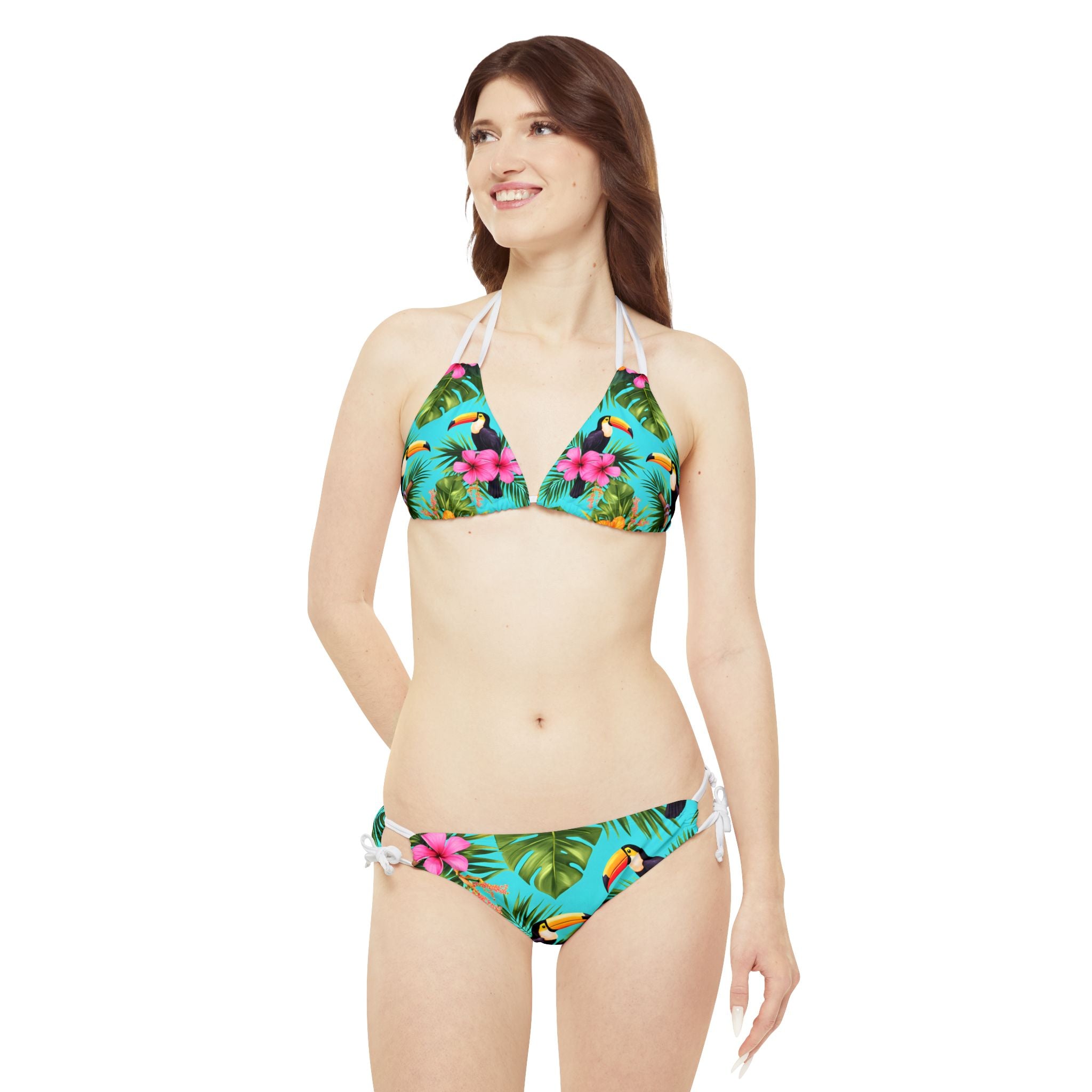 Tropical Island - Strappy Bikini Set (AOP)