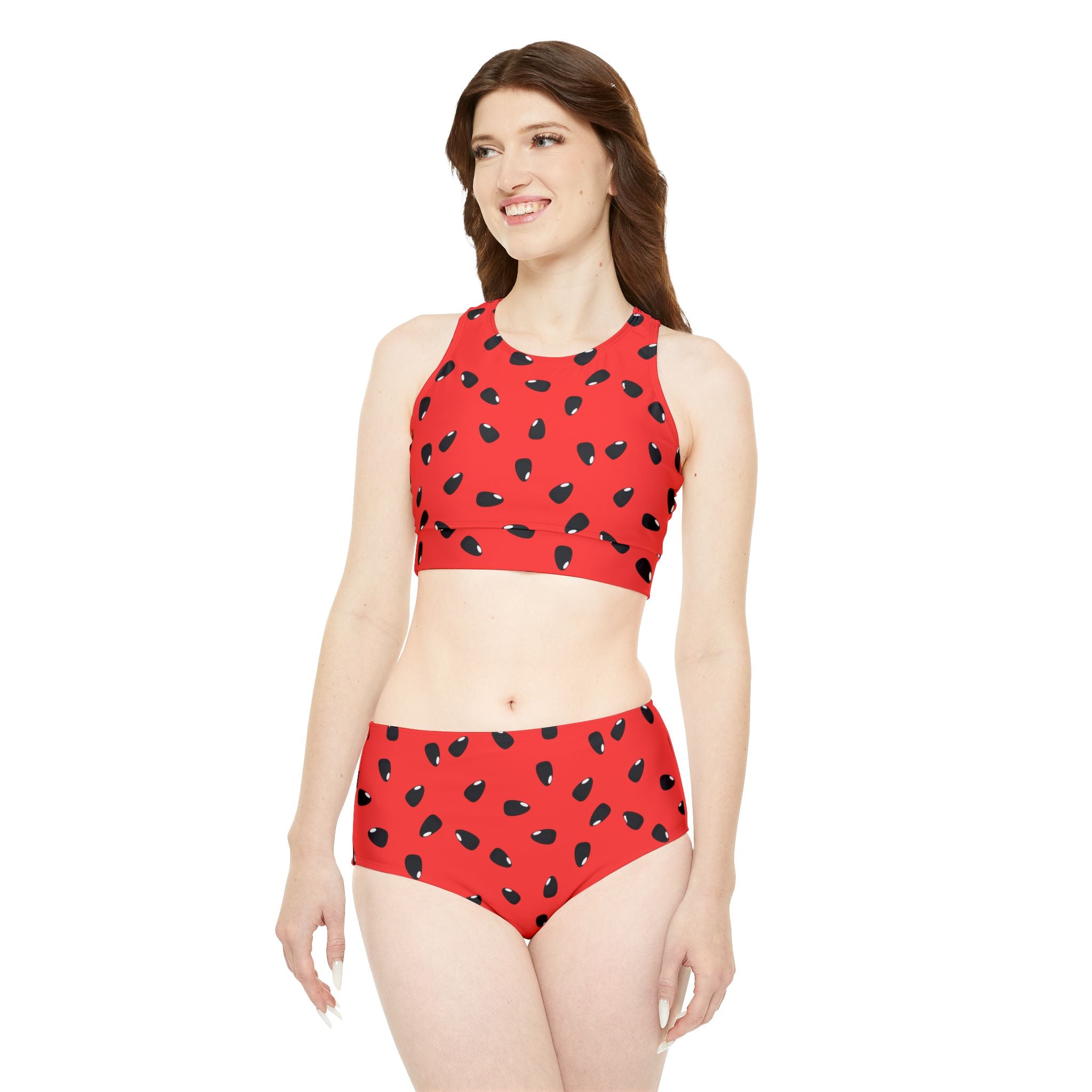 I Love Melon Sporty Bikini Set (AOP)