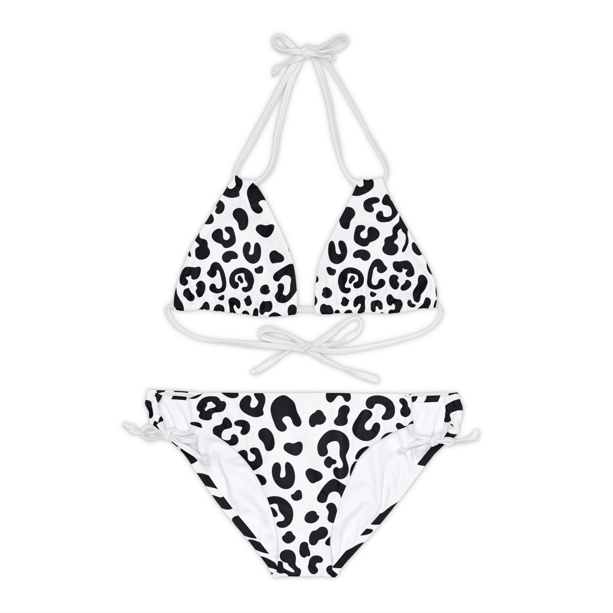 Snow Leopard - Strappy Bikini Set (AOP)