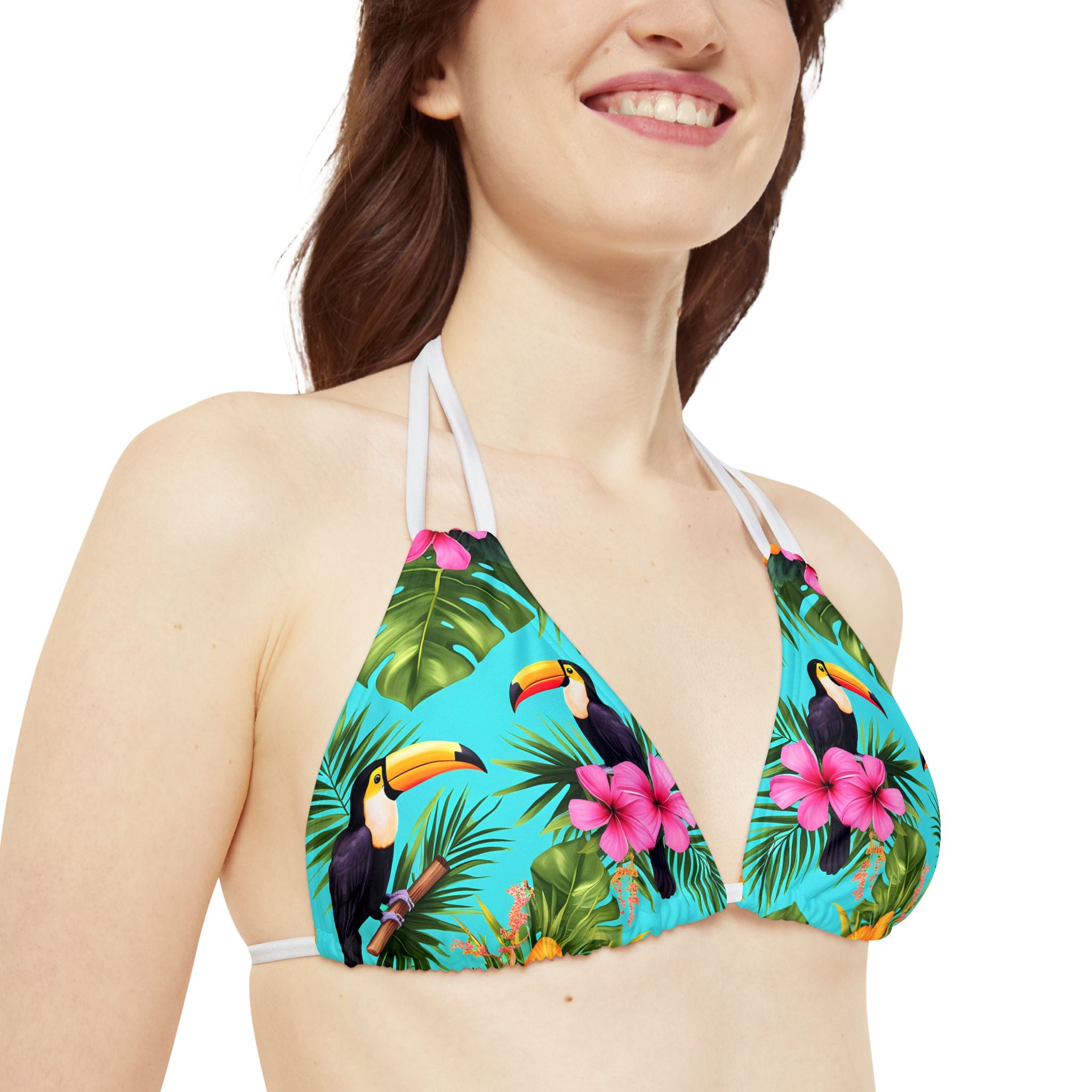 Tropical Island - Strappy Bikini Set (AOP)