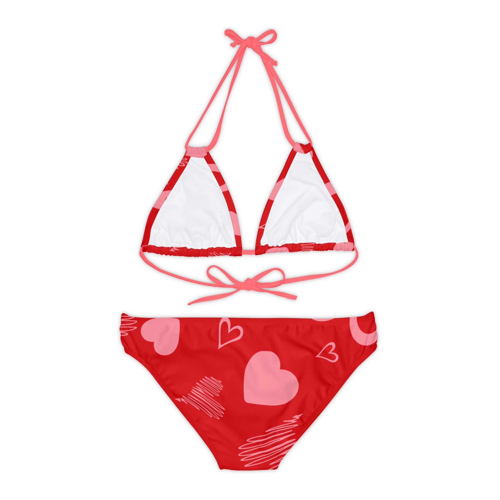 Red Fantasy - Strappy Bikini Set (AOP)