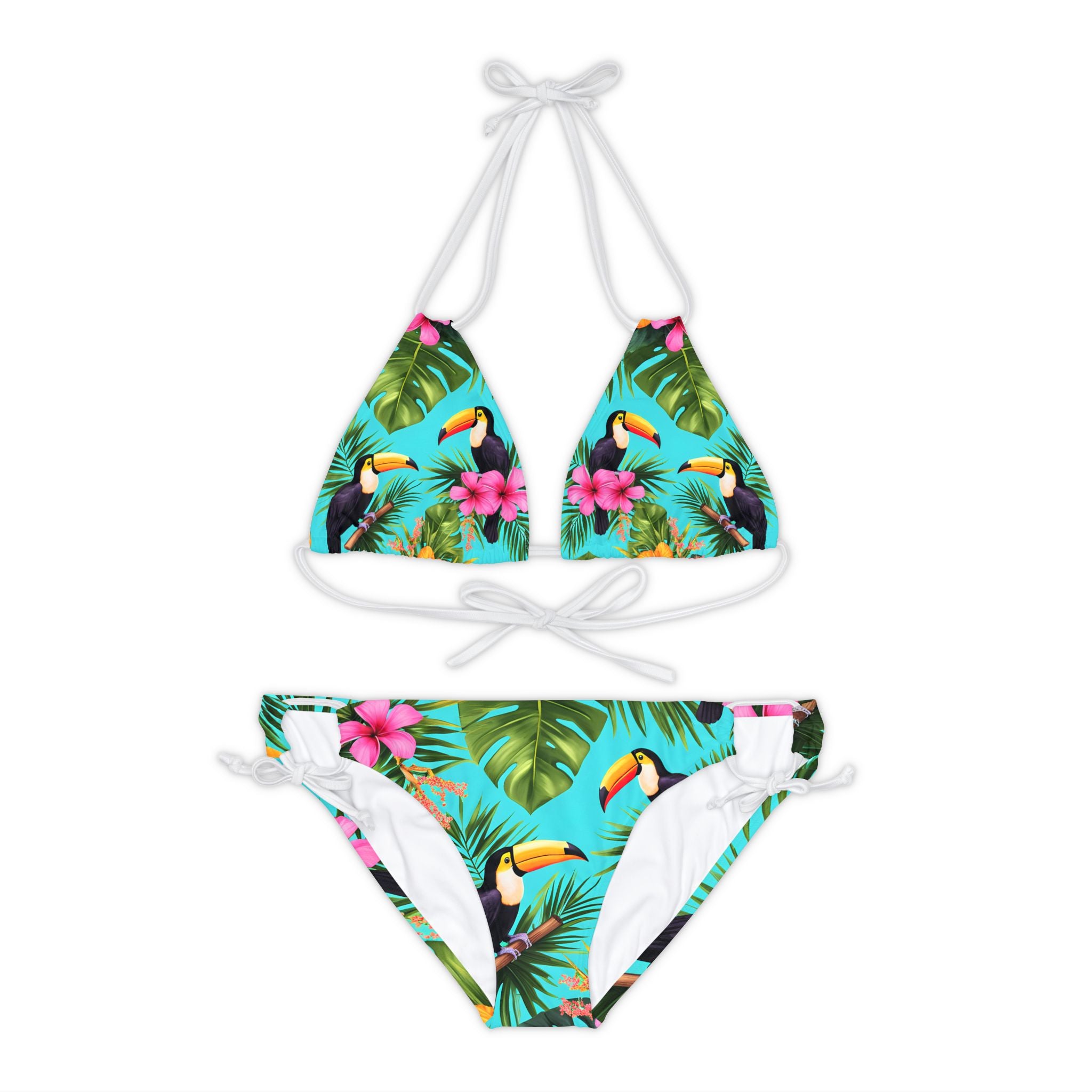 Tropical Island - Strappy Bikini Set (AOP)