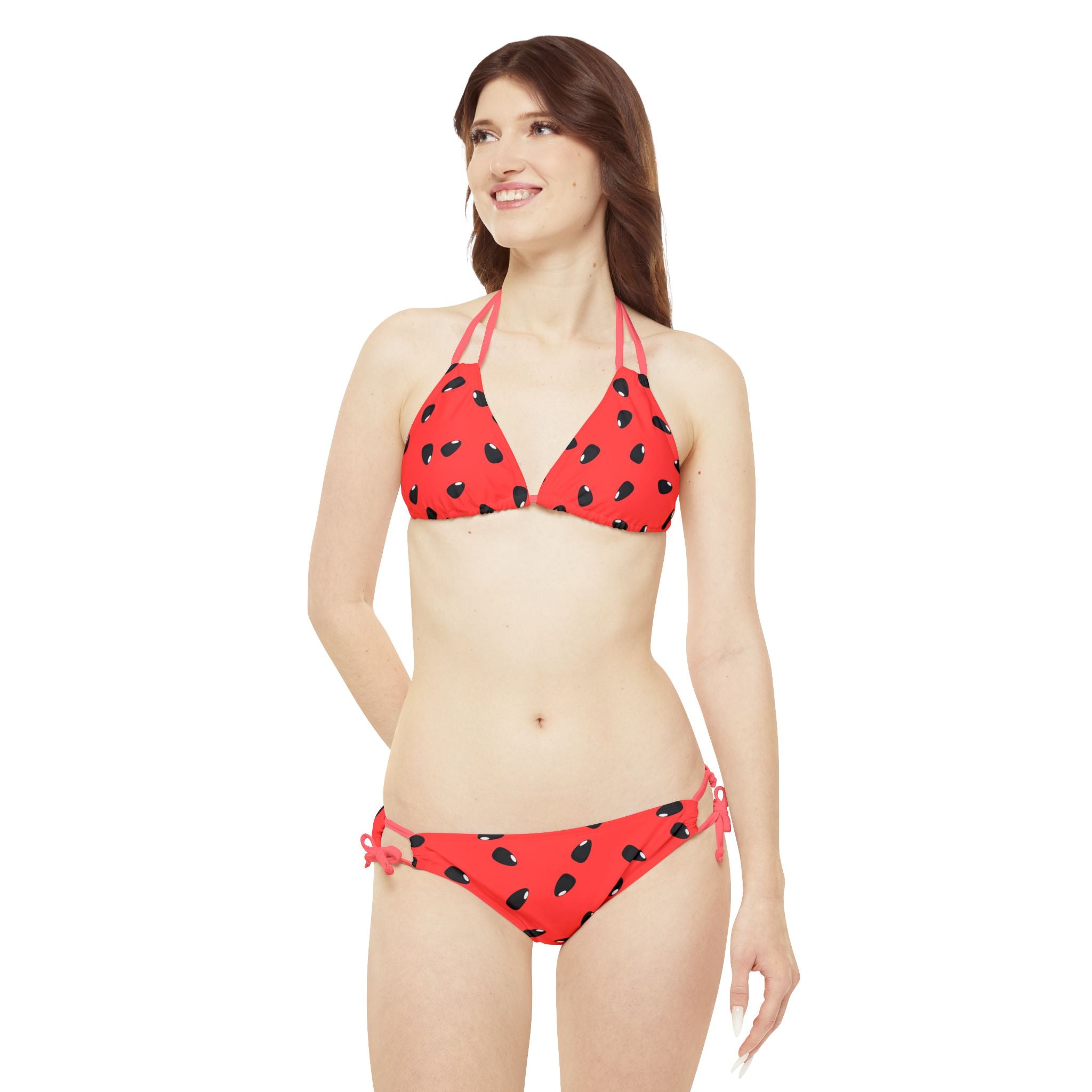 I love Melon - Strappy Bikini Set (AOP)