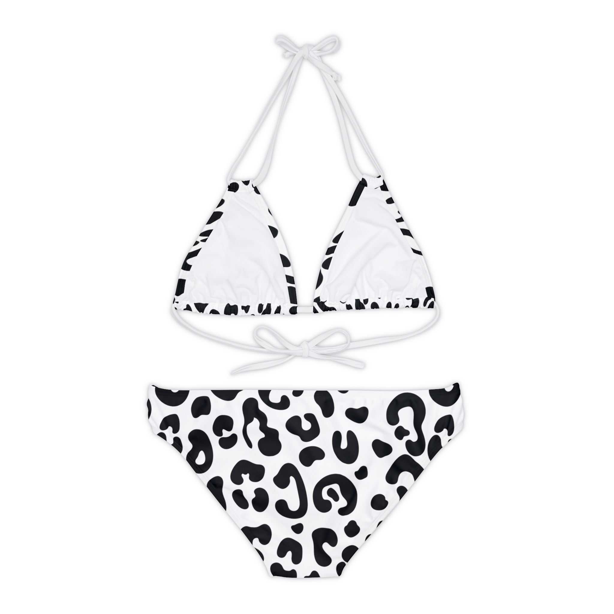 Snow Leopard - Strappy Bikini Set (AOP)