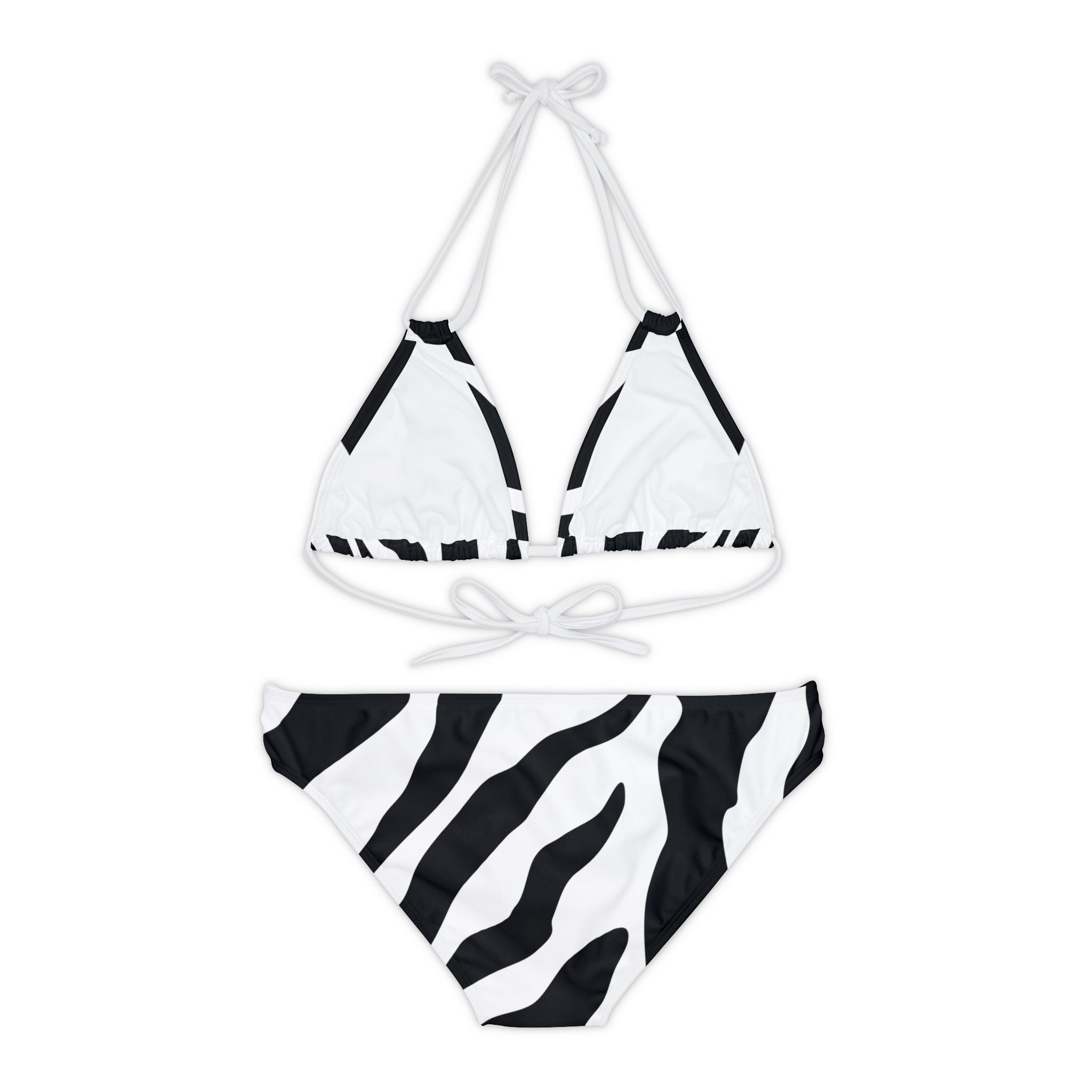 Ze-Bra - Strappy Bikini Set (AOP)