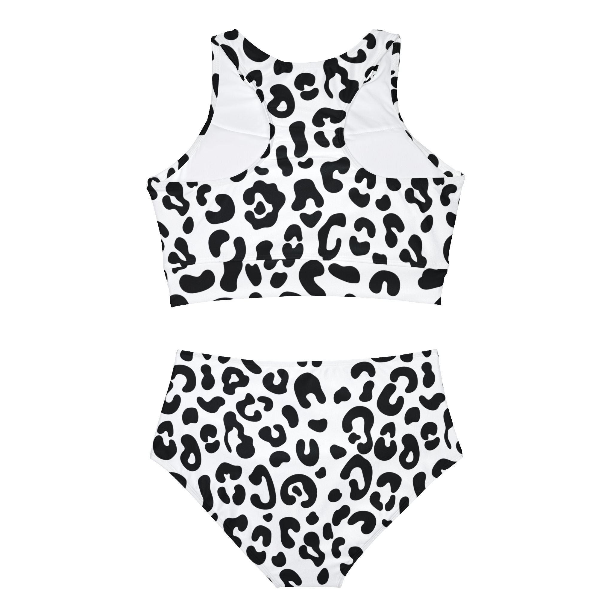 Snow Leopard Sporty Bikini Set (AOP)