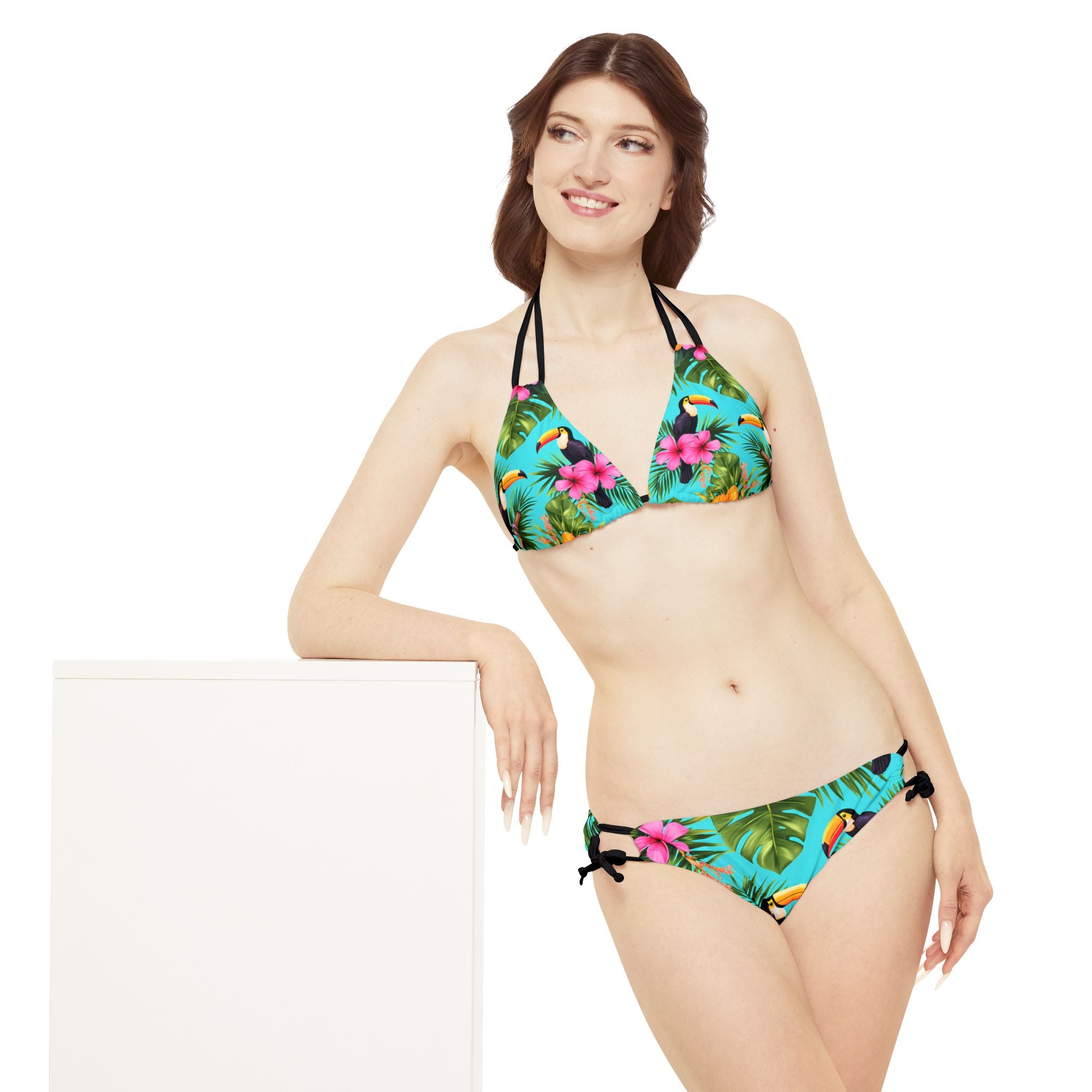 Tropical Island - Strappy Bikini Set (AOP)