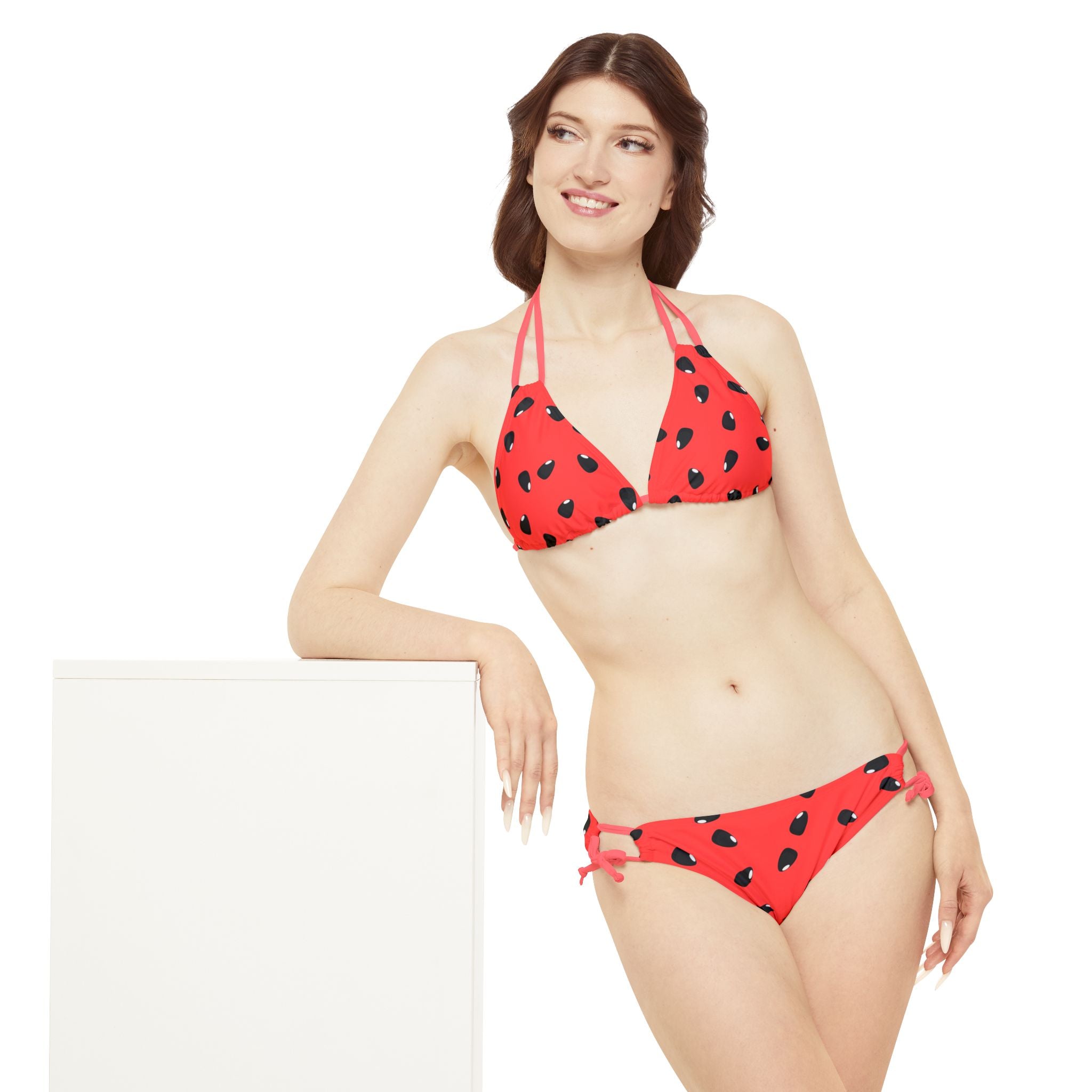 I love Melon - Strappy Bikini Set (AOP)