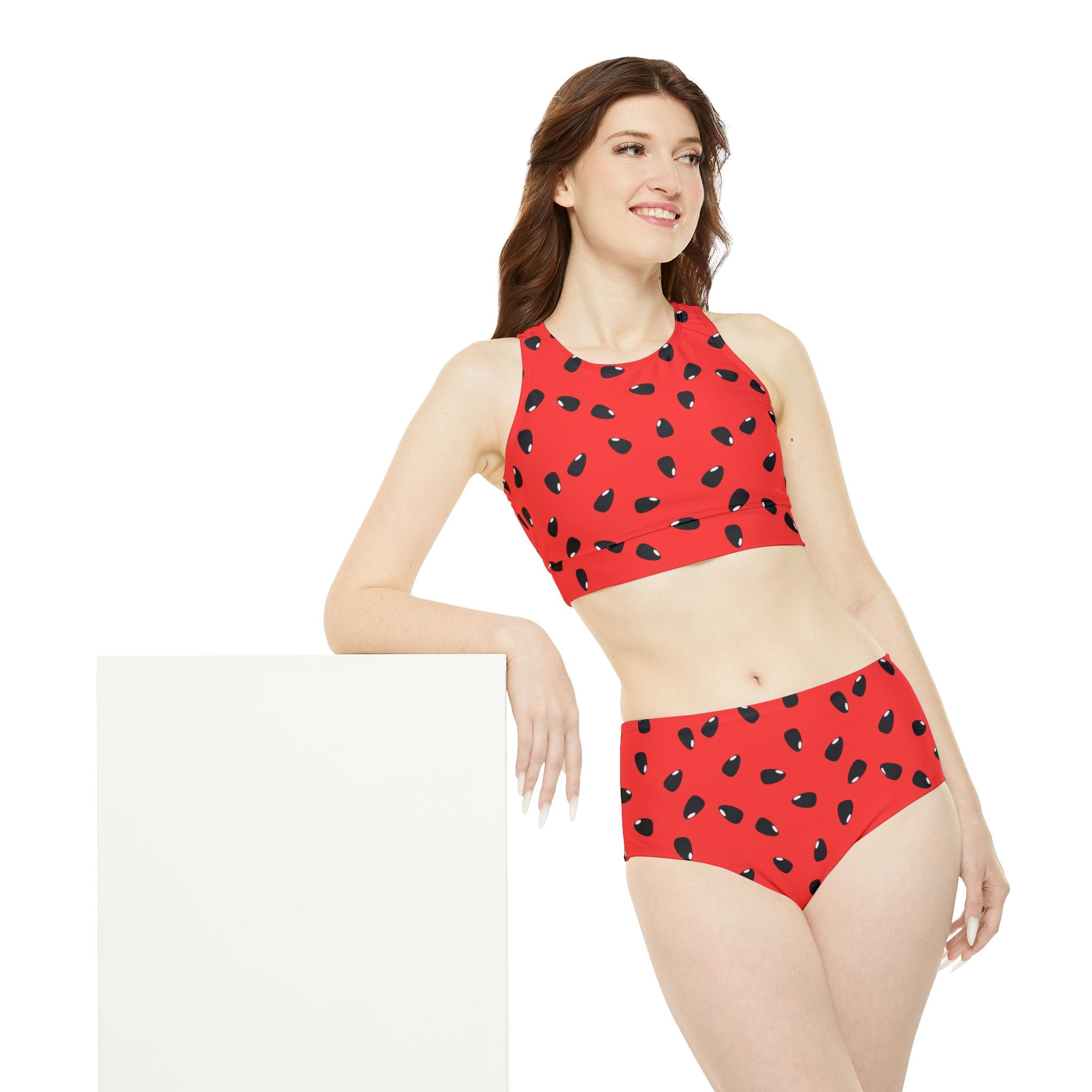 I Love Melon Sporty Bikini Set (AOP)